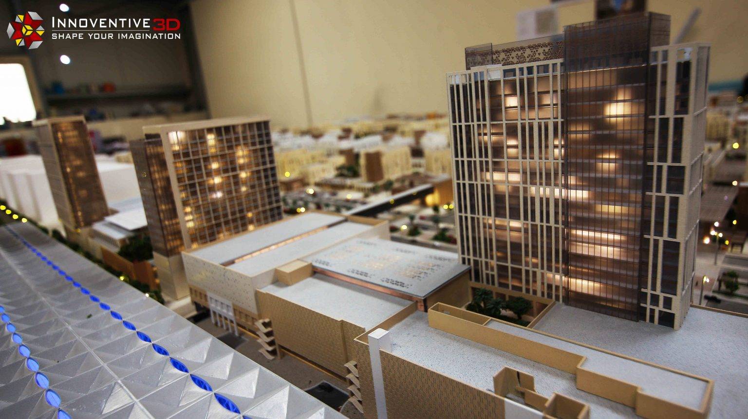 Architectural scale models Abu Dhabi with Projection mapping - UAE