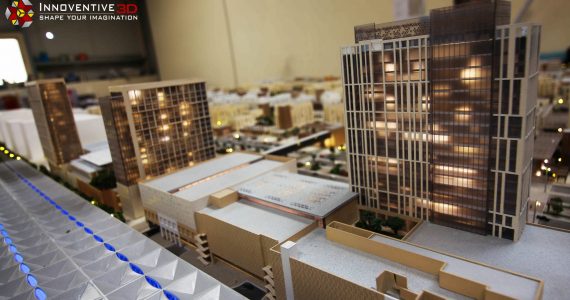Architectural scale models Abu Dhabi with Projection mapping – UAE
