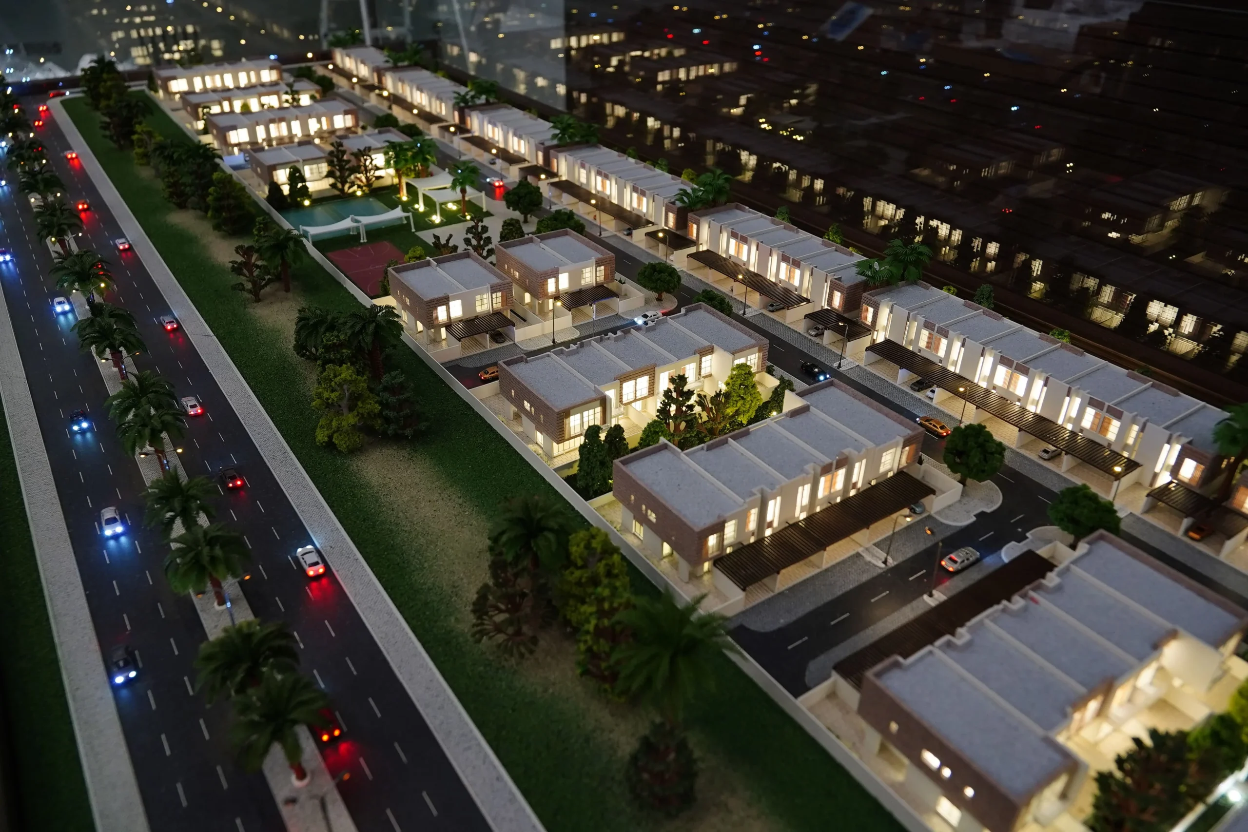 Roads in master plan model
