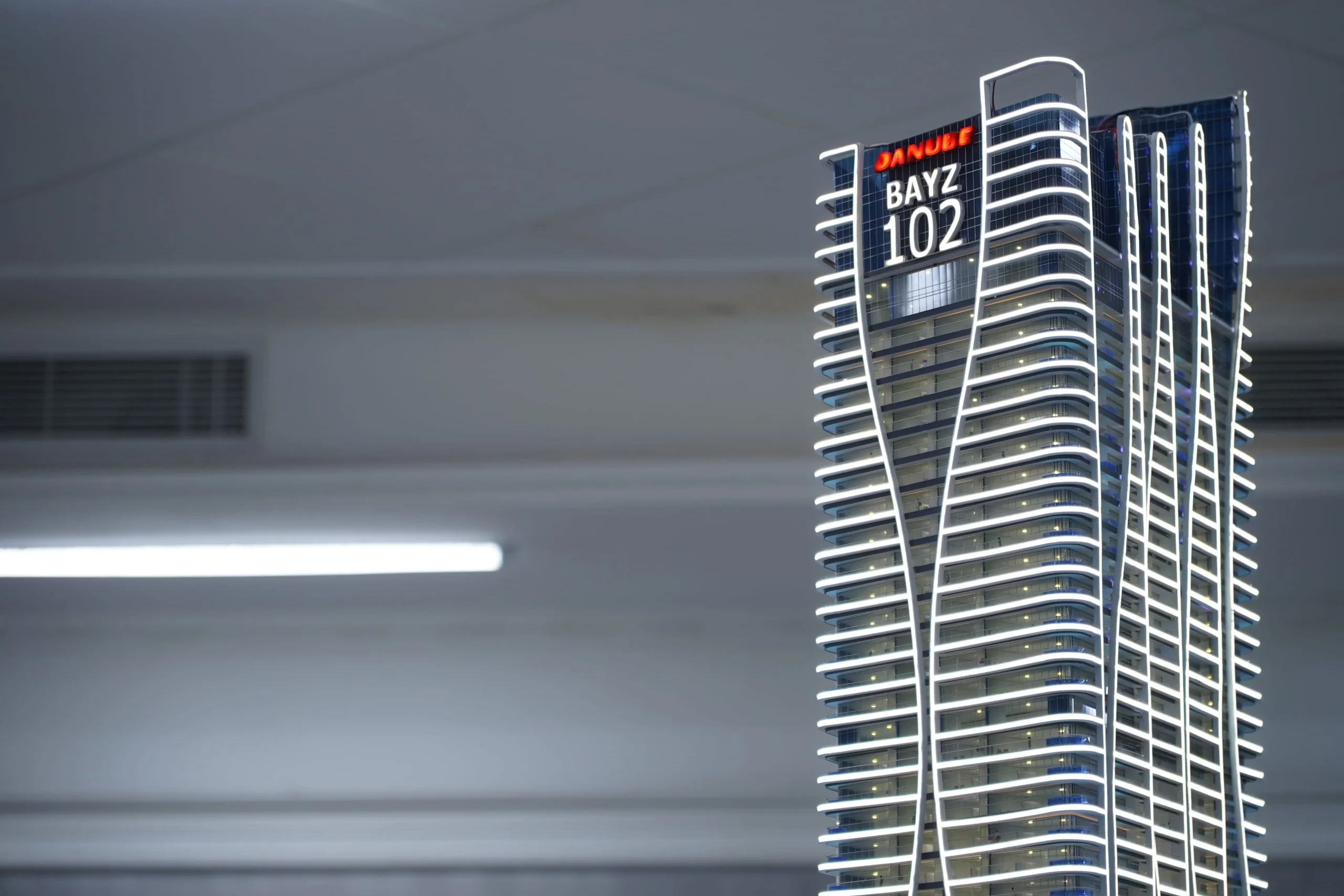 LED illuminated scale model Dubai