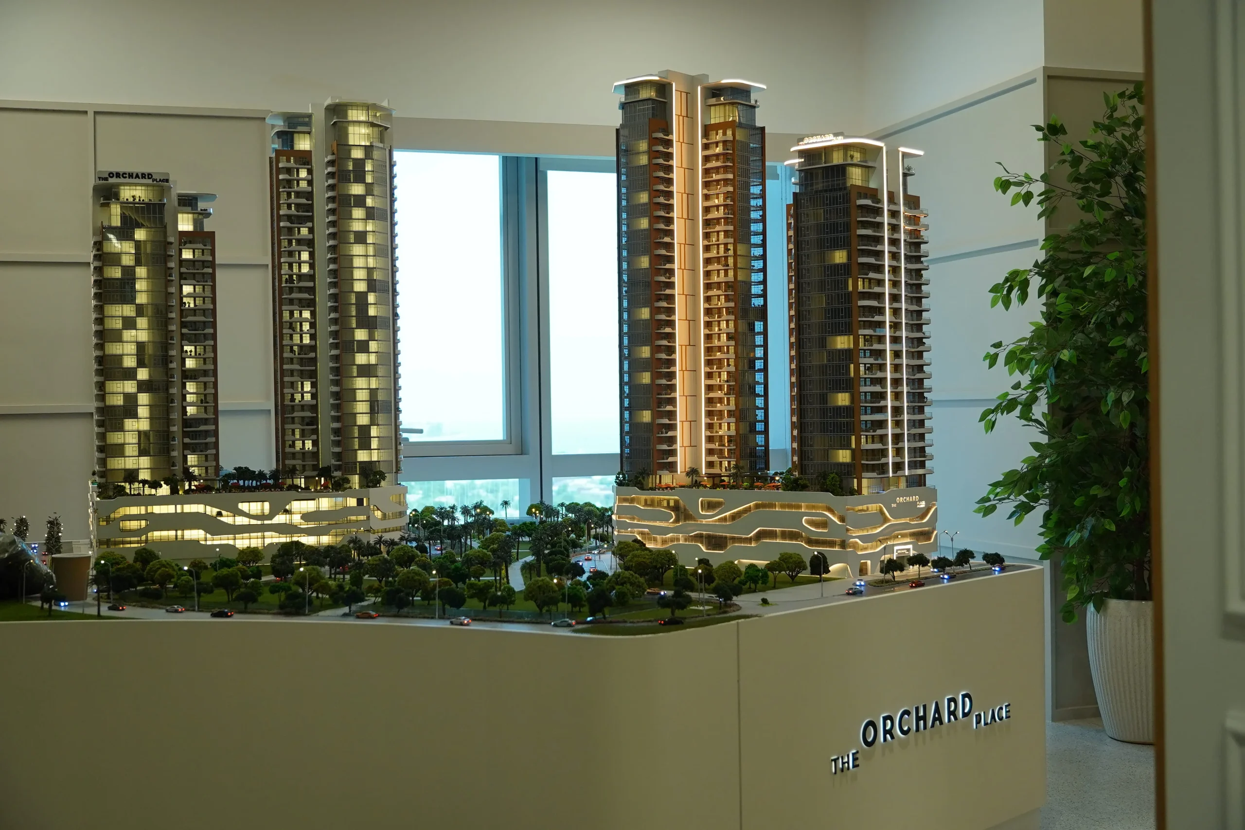 Residential tower scale model Dubai