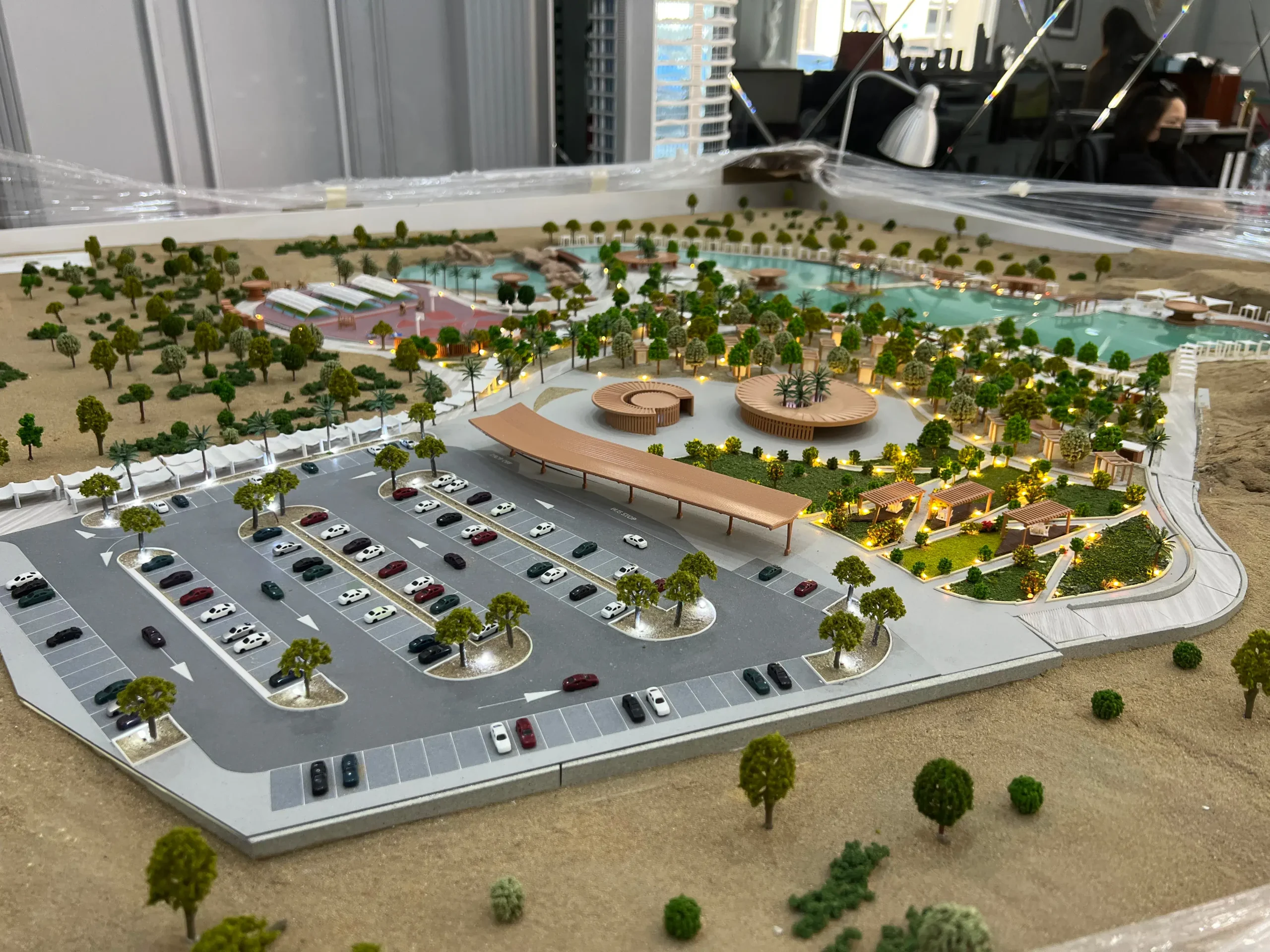 Hotel resort scale model UAE