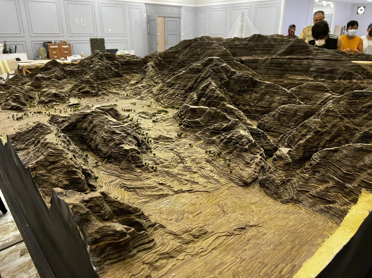 Golf course terrain model UAE