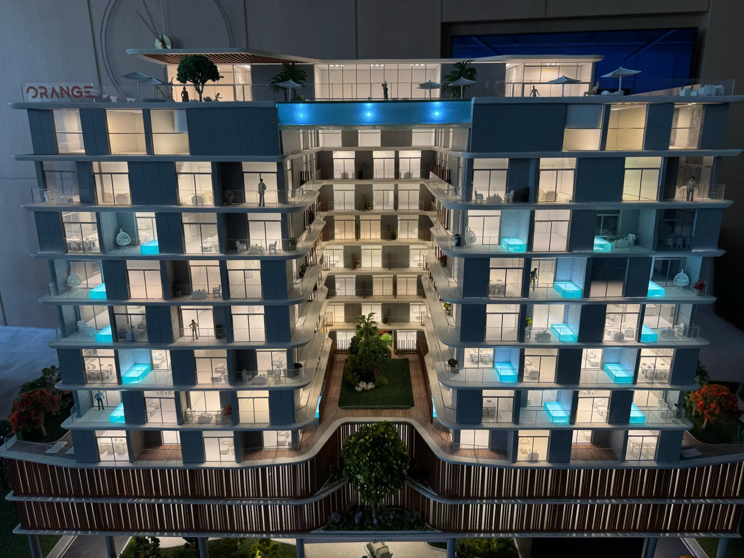 LED master plan model Cityscape