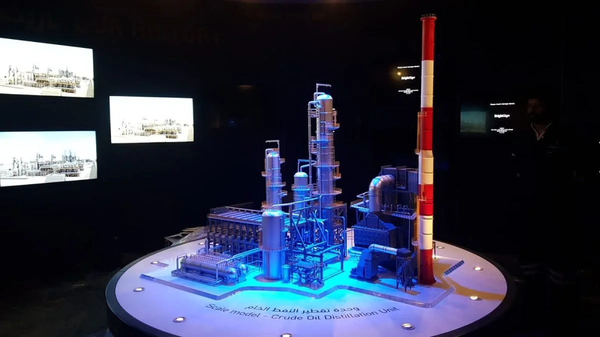 Oil and gas refinery scale model Dubai
